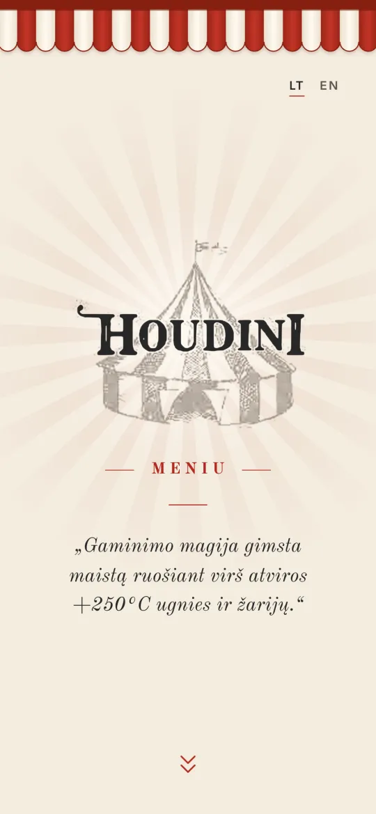 Houdini meniu